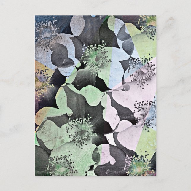 Romantic Flowers Postcard (Front)