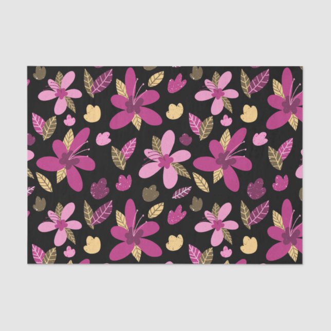 Romantic Flowers Tissue Paper (Front)