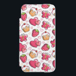 romantic food pattern wallet case for iPhone SE/5/5s<br><div class="desc">romantic seamless pattern with hand drawn elements  © and ® Bigstock® - All Rights Reserved.</div>
