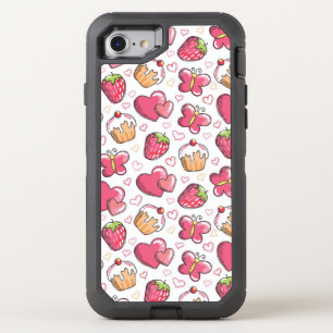 romantic food pattern OtterBox defender iPhone SE/8/7 case