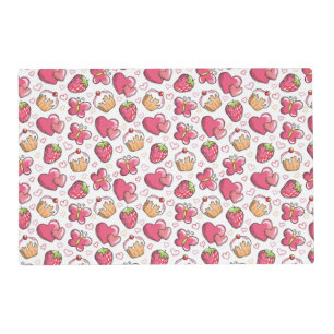 romantic food pattern placemat