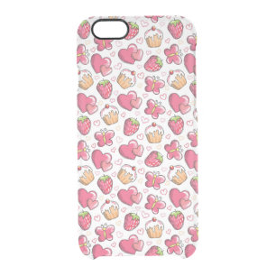 romantic food pattern clear iPhone 6/6S case