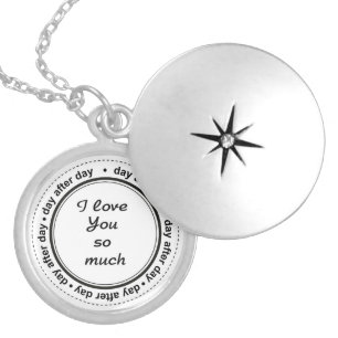 Romantic For Him, Her, I Love You Locket Necklace