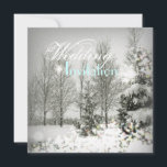 Romantic Forest Christmas trees Winter Wedding Invitation<br><div class="desc">Romantic Forest Christmas trees Winter Wedding invitations,  Christmas wedding invitations,  winter wedding save the date,  winter wedding favors.</div>