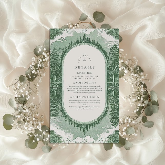 Romantic Forest Scene Enclosure Card (Creator Uploaded)
