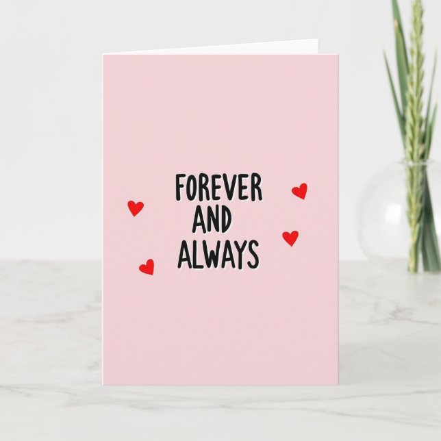 Romantic Forever Always Card (Front)