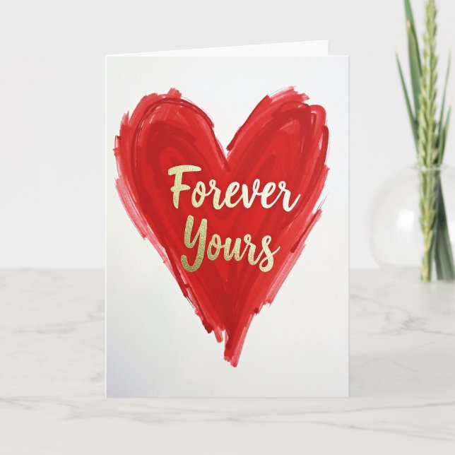 Romantic Forever Yours Card (Front)