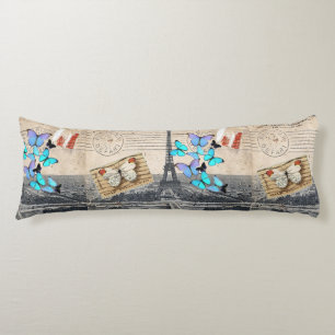 romantic french france travel paris eiffel tower body pillow