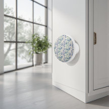 Romantic French toile de Jouy Powder Blue Floral