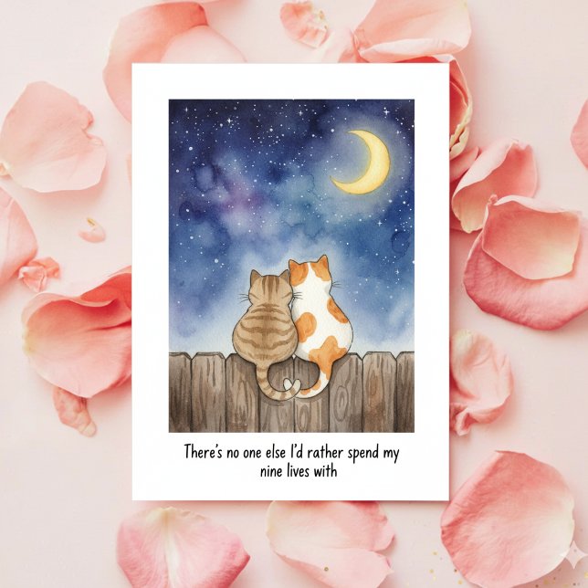 Romantic Funny Cat Valentine Card for My Love (Creator Uploaded)