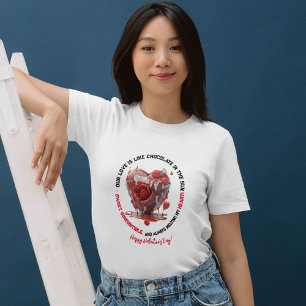 Romantic Funny Red Melting Heart Valentine's Day T-Shirt