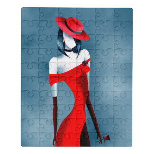 Romantic Gangster’s Moll with Rose Puzzle