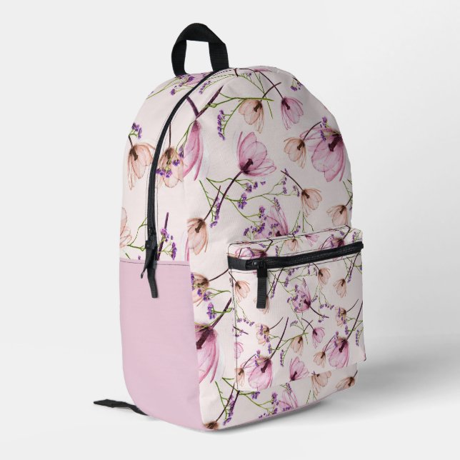 Romantic garden bloom backpack (Back Corner Left)