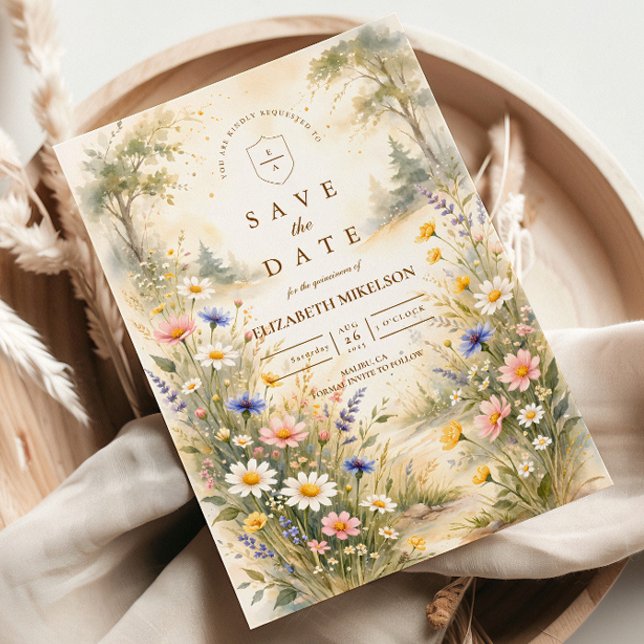 Romantic Garden Bloom Quinceañera Save The Date (Creator Uploaded)