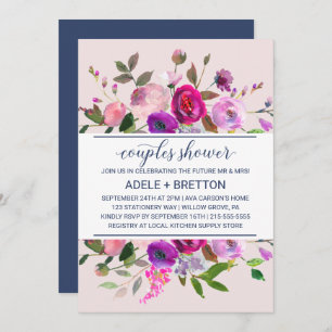 Romantic Garden Couples Shower Invitation