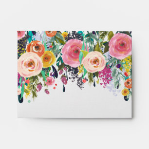 Romantic Garden Floral Envelope