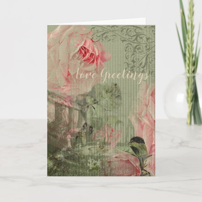 Romantic Garden - Greeting Card (Front)
