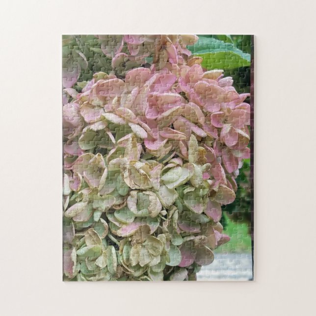 romantic garden hydrangea jigsaw puzzle (Vertical)