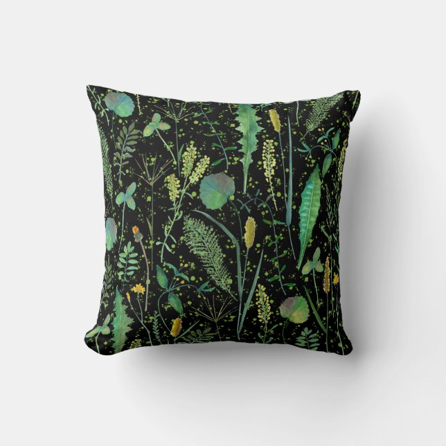 Romantic Garden Path Throw Pillow (Front)