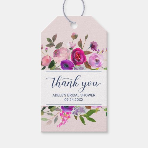 Romantic Garden Thank You Favor Gift Tags