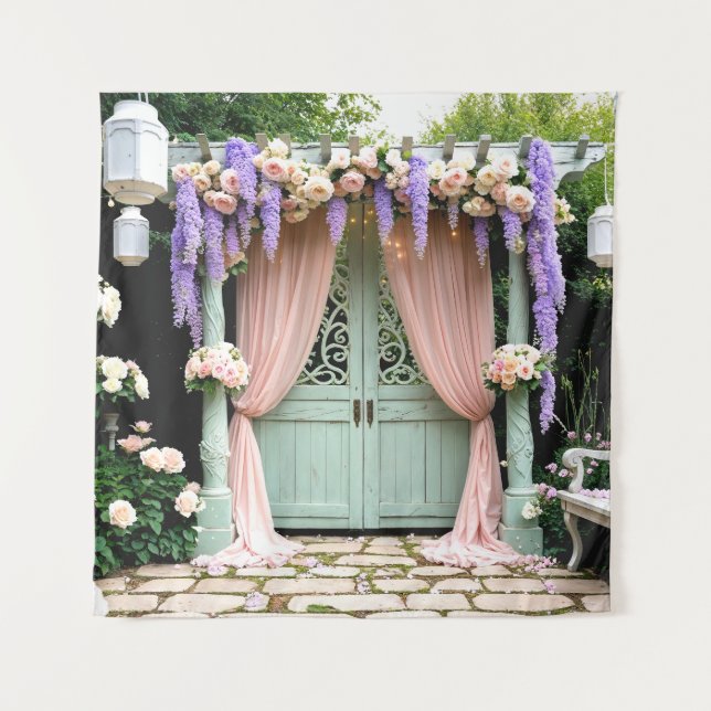 Romantic Garden Wedding Backdrop (Front)