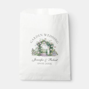 Romantic Garden Wedding Floral Arch Fountain Favor Bag