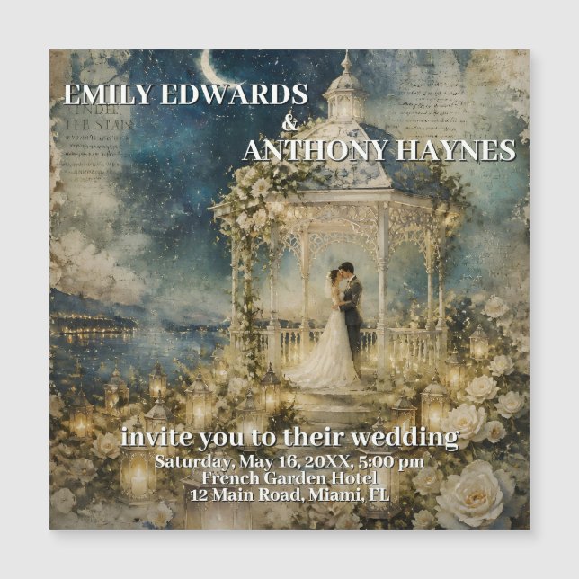 Romantic Garden Wedding Invitation (Front)