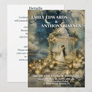 Romantic Garden Wedding Invitation