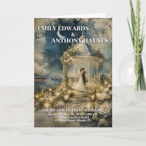 Romantic Garden Wedding Invitation