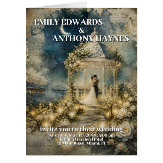 Romantic Garden Wedding Invitation