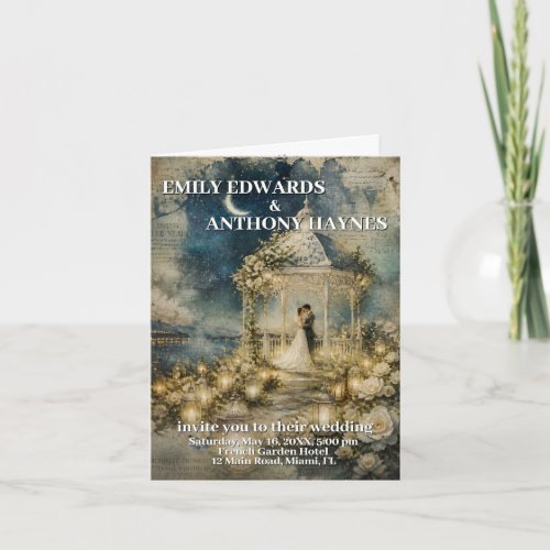 Romantic Garden Wedding Invitation