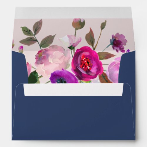 Romantic Garden Wedding Invitation Envelope