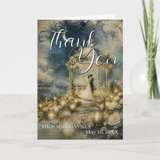 Romantic Garden Wedding Thank You Cards