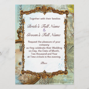 Romantic Gazebo & Fancy Scrolls Invitation