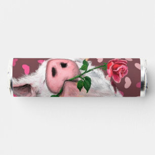 Romantic Gentleman Pig Funny Valentine's Day Breath Savers® Mints