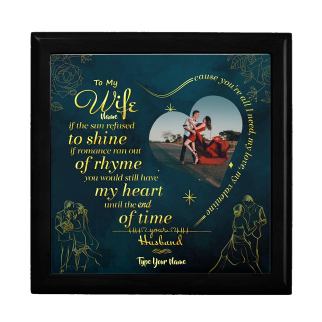 Romantic Gift for her, gift for wife Gift Box (Front)