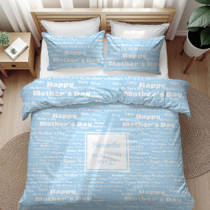 Romantic Gift for Her Hand Drawing Text Duvet Cove