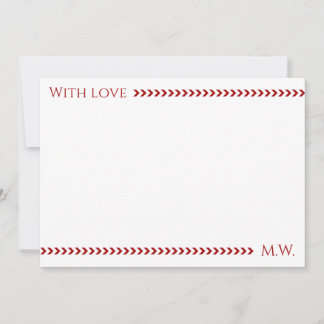Romantic Gift Wrap for Anniversary Holiday Card