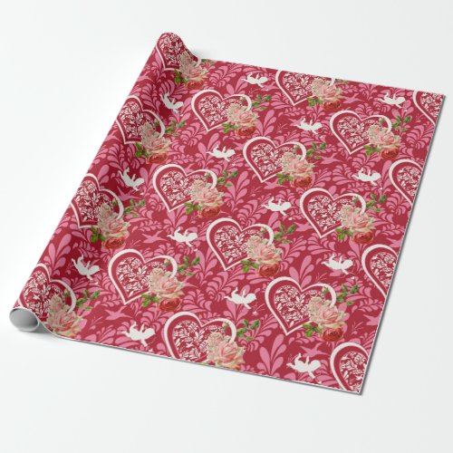 Romantic Gift Wrapping Paper for Valentines  3