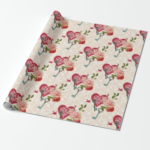 Romantic Gift Wrapping Paper for Valentines  4