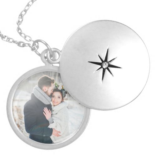 Romantic Gift  Your Personal Photo Silver Plated Necklace