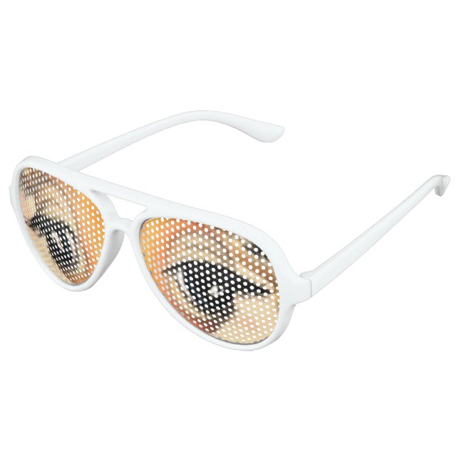 Romantic Giraffe - Funny Aviator Sunglasses (Angled)