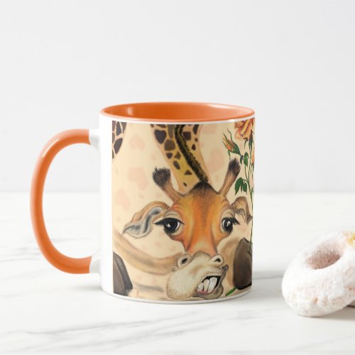 Romantic Giraffe _ Gentleman _ Add Your Text Name Mug