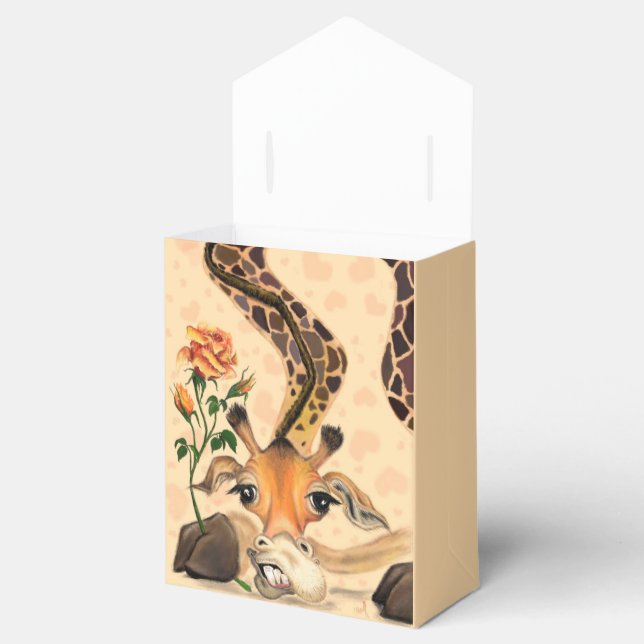 Romantic Giraffe - Gentleman - Funny Favor Boxes (Opened)