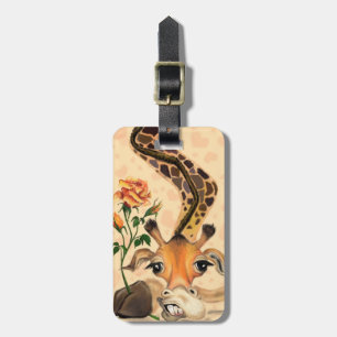 Romantic Giraffe - Gentleman - Funny Luggage Tag