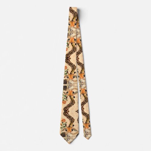 Romantic Giraffe _ Gentleman _ Funny Neck Tie