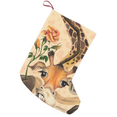 Romantic Giraffe _ Gentleman _ Funny Small Christmas Stocking