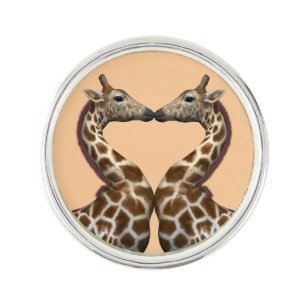 Romantic Giraffes Pin
