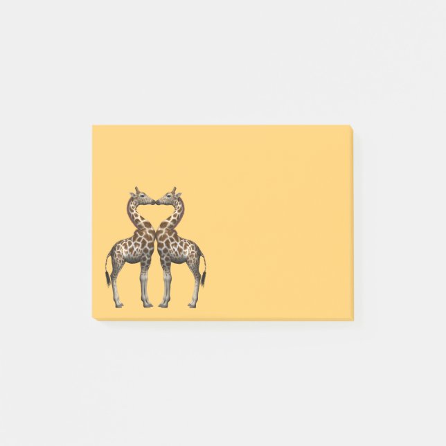 Romantic Giraffes Post-it Notes (Front)