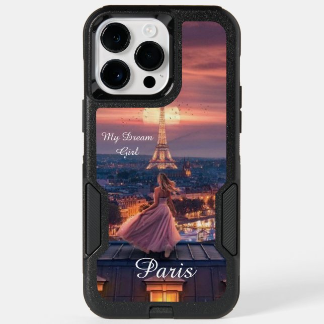 Romantic Girl Eiffel Tower Dream Case  iPhone 14  (Back)